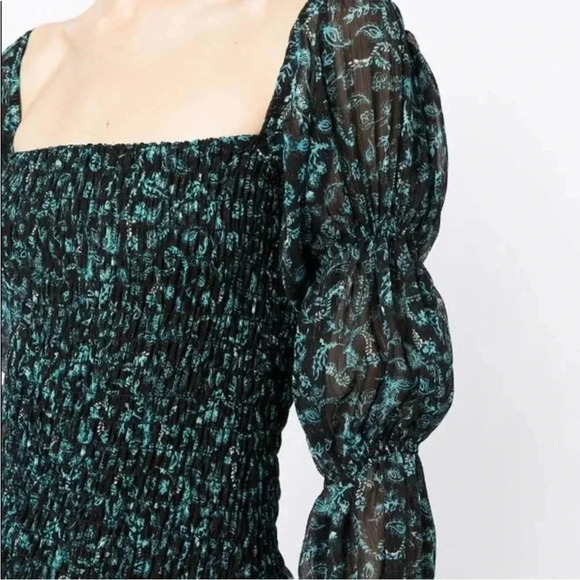 Misa Rashida Smocked midi dress - Picture 3 of 11